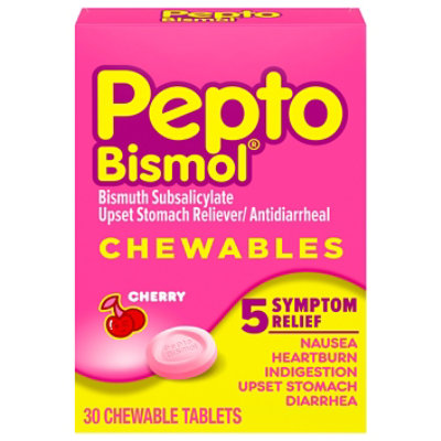 Pepto Bismol 5 Symptom Relief Chewable Tablets - 30 Count - Image 3