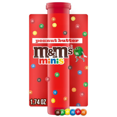 M&M'S Minis Peanut Butter Milk Chocolate Candy Mega Tube (Packaging May Vary) - 1.74 Ounces - Image 1