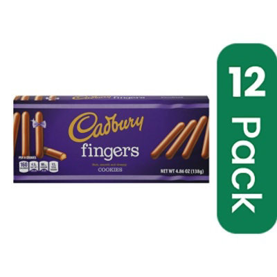 Cadbury Cookie Milk Chocolate Fingers 4.86 Oz (Pack Of 12) - Image 1