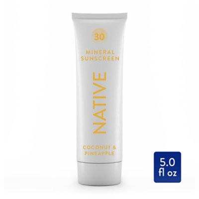 Native Mineral Sunscreen SPF 30 Coconut & Pineapple - 5 Oz - Image 2