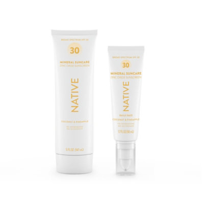 Native Mineral Sunscreen SPF 30 Coconut & Pineapple - 5 Oz - Image 7