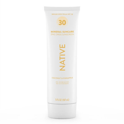 Native Mineral Sunscreen SPF 30 Coconut & Pineapple - 5 Oz - Image 3