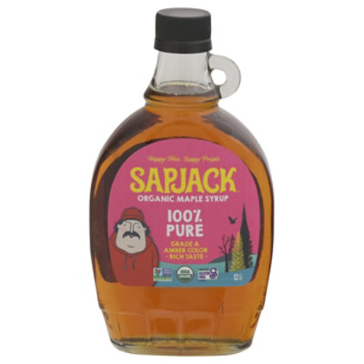 Sapjack Organic Maple Syrup Grade A Amber - 12 Fl. Oz. - Image 2