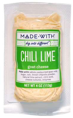 Made With Cheese Chevre Chile Lime - 4 Oz - Image 1