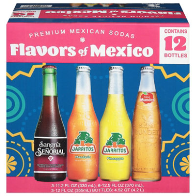 Jarritos Premium Mexican Sodas Flavors of Mexico Variety Pack - 12 Bottles - Image 3