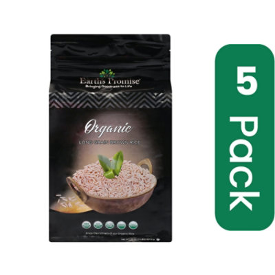 Earths Promise Rice Brown Long Grain Organic 2 Lb (Pack Of 5) - Image 1