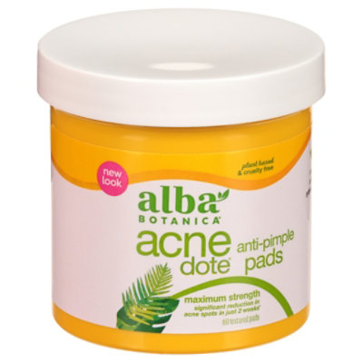 Alba Botanica Acnedote Anti-pimple Pads - 60 Count - Image 2
