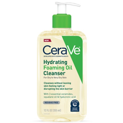 CeraVe Hydrating Foaming Oil Cleanser - 12 Fl. Oz. - Image 1