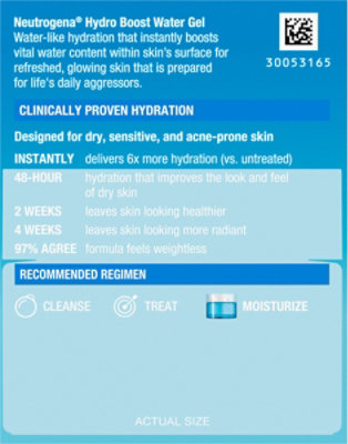 Neutrogena Hydro Boost Hyaluronic Acid Water Gel Moisturizer 1.7 Fz - 1.7 FZ - Image 5