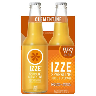 Izze Beverage Juice 4 Pack Sparkling Clementine 48 fl oz (Pack of 6) - Image 1