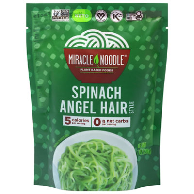 Miracle Noodle Spinach Angel Hair Ready To Eat - 7 Oz. - Image 3