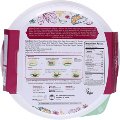 Food Earth Madras Coconut Curry With Turmeric Rice - 10.58 Oz. - Image 5