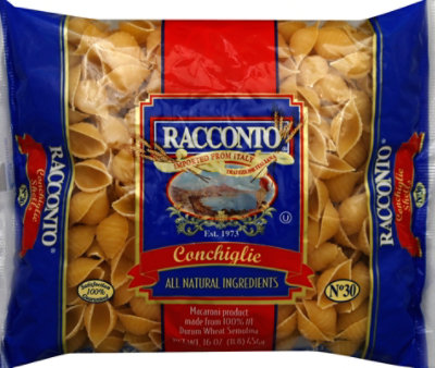 Racconto Conchiglie Shell Pasta - 16 Oz. - Image 2