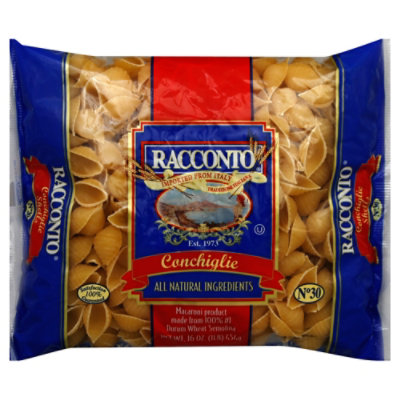 Racconto Conchiglie Shell Pasta - 16 Oz. - Image 1