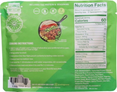 RollinGreens Plant Based Chicken Fajita - 4.5 Oz - Image 6