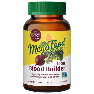 Megafood Blood Builder Iron Supplement - 30 Count - Image 1