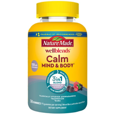 Nature Made Wellblends Calm Mind & Body Gummies - 38 Count - Image 1