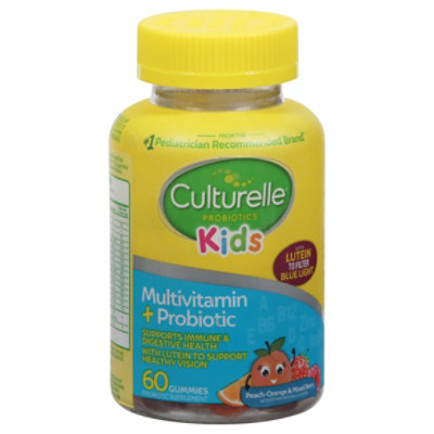 Culturelle Kids Probiotic + Multi Lutein Gummies - 60 Count - Image 1