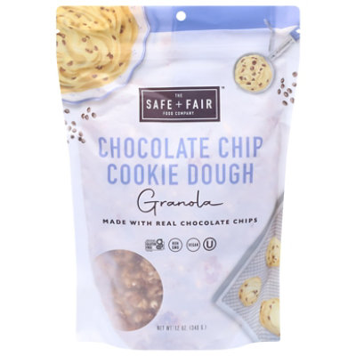 The Safe And Fair Food Company Granola Chocolate Chip Cookie Dough - 12 Oz - Image 3