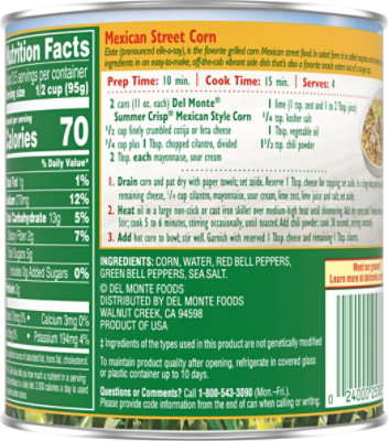 Del Monte Summer Crisp Mexican Style Corn Can - 11 Oz. - Image 6