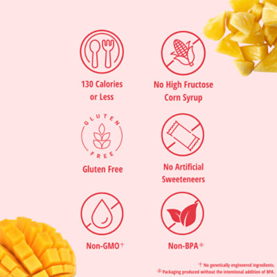 Del Monte Fruit Refreshers Pineapple & Mango In Prickly Pear Flavored Fruit Water Cups - 2-7 Oz. - Image 2