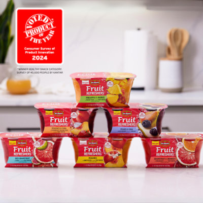 Del Monte Fruit Refreshers Pineapple & Mango In Prickly Pear Flavored Fruit Water Cups - 2-7 Oz. - Image 3