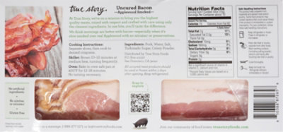 True Story Uncured Bacon Applewood Smoked - 12 Oz. - Image 5