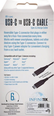 6ft Type C Sync & Charge Cable - Each - Image 3