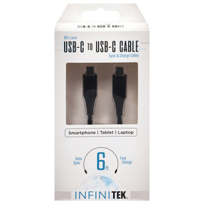 6ft Type C Sync & Charge Cable - Each - Image 1