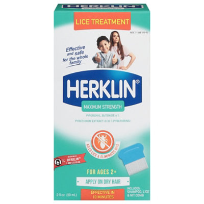 Herklin Lice Treatment Shampoo - 2 Fl. Oz. - Image 3