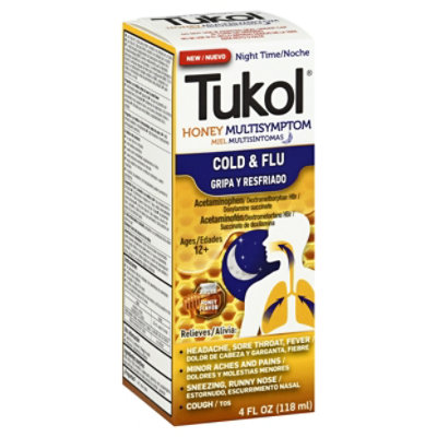 Tukol Honey Night Time Cold & Flu Syrup - 4 Fl. Oz. - jewelosco