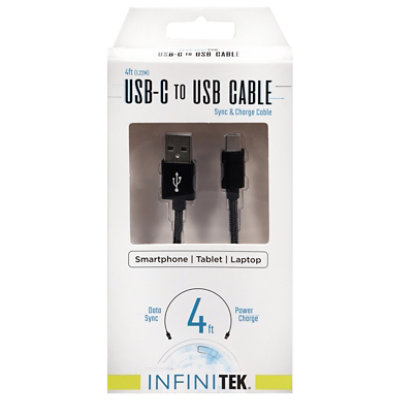 Inf USB Type C Cable Black - 4 Ft. - Image 2