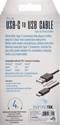 Inf USB Type C Cable Black - 4 Ft. - Image 3