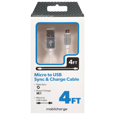 Mc 4ft Sync&charge Micro Usb White - Each - Image 2