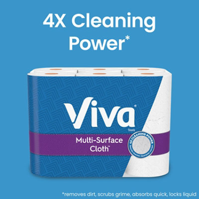 Viva Multi-Surface Cloth Paper Towels 110 Sheets Per Roll - 6 Count - Image 2