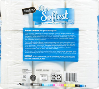 Signature Select Bath Tissue Our Softest Mega - 9 Roll - Image 4