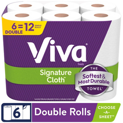 Viva Signature Cloth Paper Towels 86 Sheets Per Roll - 6 Count - Image 1