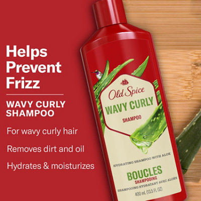 Old Spice Wavy Curly Shampoo With Aloe & Avocado Oil - 13.5 Fl. Oz. - Image 2