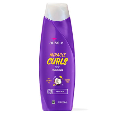 Aussie Miracle Curls With Coconut Oil Paraben Free Conditioner - 12.1 Fl. Oz. - Image 8