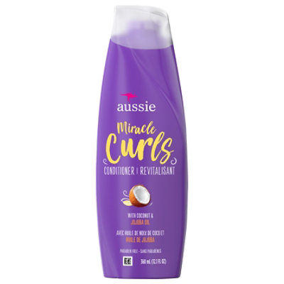 Aussie Miracle Curls With Coconut Oil Paraben Free Conditioner - 12.1 Fl. Oz. - Image 1