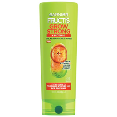 Garnier Fructis Grow Strong Thickening Conditioner for Fine Hair - 11.3 Fl. Oz. - Image 1