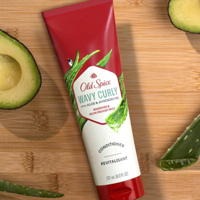 Old Spice Wavy Curly Hair Conditioner With Aloe & Avocado Oil - 8-Fz. - Image 5