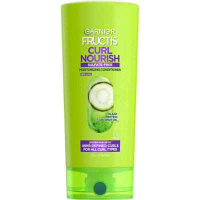 Garnier Fructis Curl Nourish Sulfate-Free Conditioner for All Curl Types - 21 Fl. Oz. - Image 1