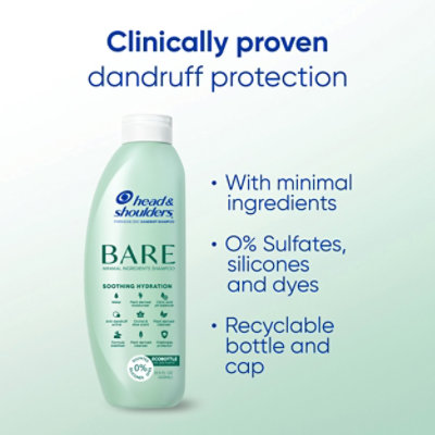 Head & Shoulders Bare Soothing Hydration Anti-dandruff Shampoo - 13.5 Oz - Image 2