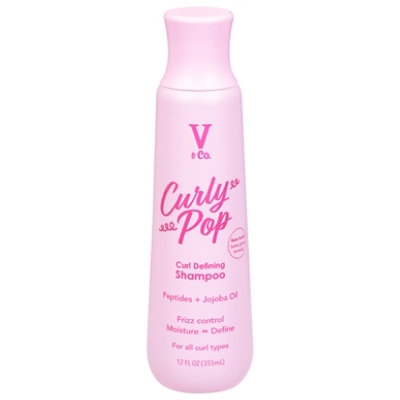 V & Co Curly Hair Shampoo With Peptide Technology - 12 Fl. Oz. - Image 1