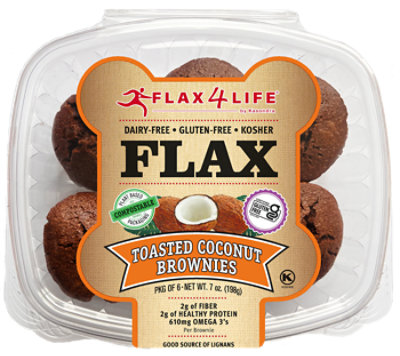 Toasted Coconut Brownies 6 Pk -7 Oz - Image 1