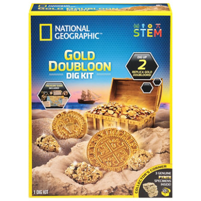 National Geographic Gold Doubloon Dig Kit - Each - Image 1