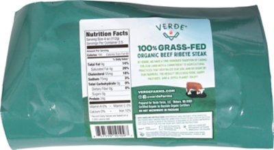 Verde Farms Organic Grass Fed Ribeye Steak  - 10 Oz - Image 4