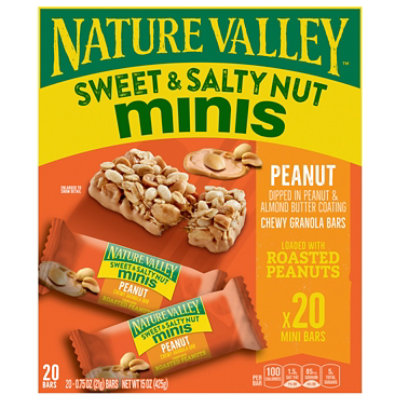 Nature Valley Sweet & Salty Nut Peanut Butter Mini Granola Bars 20 Count - 15 Oz. - Image 3