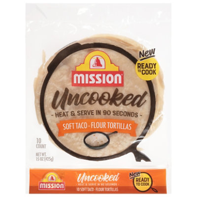 Mission Uncooked Soft Taco Flour Tortilla - 10 Count - Image 3